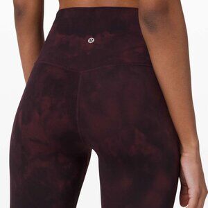 Lululemon Align High-Rise leggings Diamond Dye Cassis Black